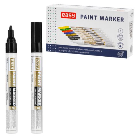 PAINT MARKER | Marker olejowy | okrągła końcówka | czarny