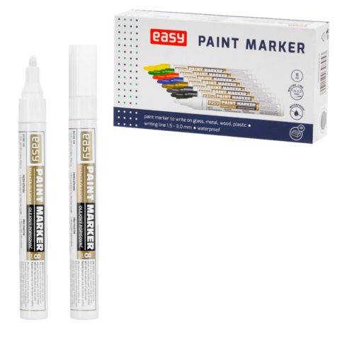 PAINT MARKER | Marker olejowy | okrągła końcówka | biały