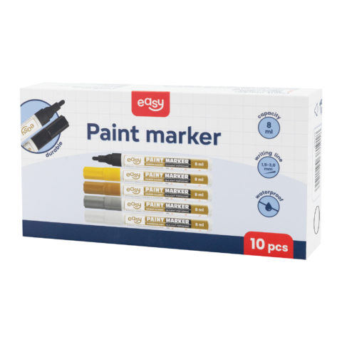 PAINT MARKER | Marker olejowy | okrągła końcówka | biały