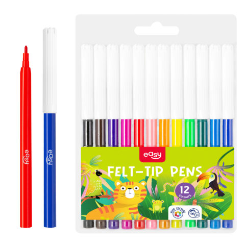 Felt-tip pens-12