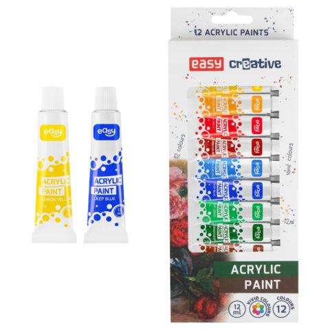 Acrylic paints set 12