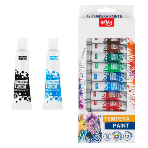 FARBY TEMPERY | 12 kolorów | 12 ml