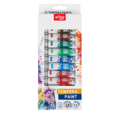 FARBY TEMPERY | 12 kolorów | 12 ml