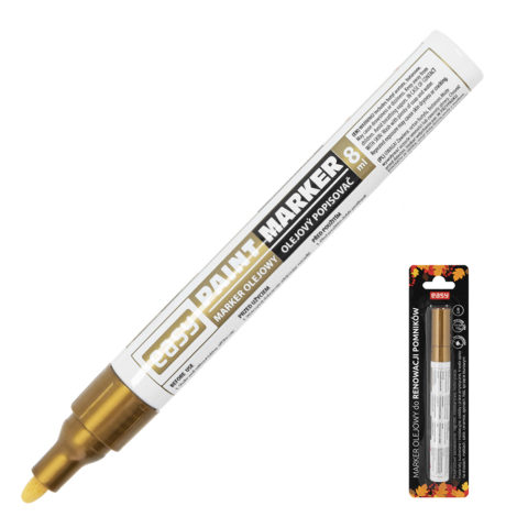PAINT MARKER | Marker olejowy | okrągła końcówka | złoty