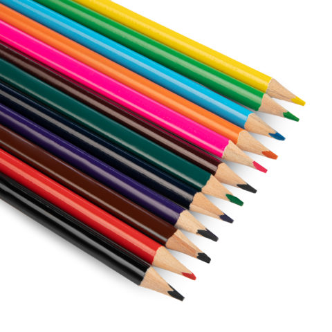 COLOURED PENCIL | graphite pencils | 12 colours