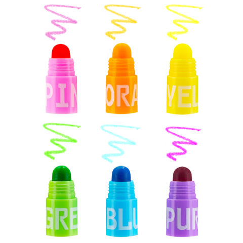 FLASH | gel highlighter | interleaved | 6 colors