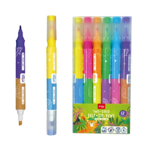 MAGIC TWIN | layered markers | double-sided | set of 6 pieces