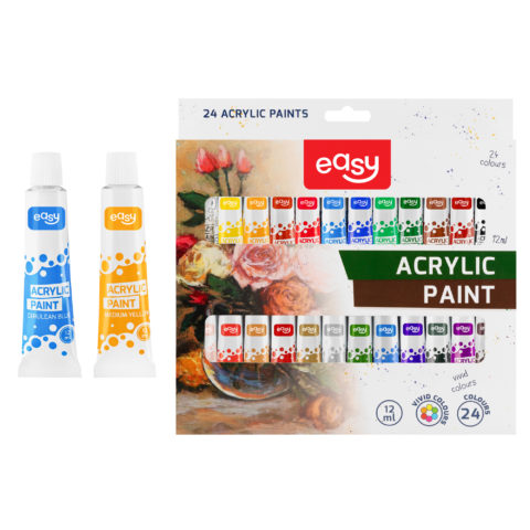 ACRYLIC PAINTS | 24 colours | 12 ml